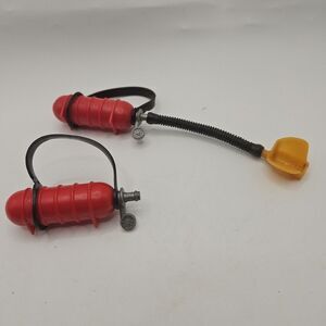 2  1974 Vintage Kenner Steve Scout Oxygen Bottle Tanks and One Mask